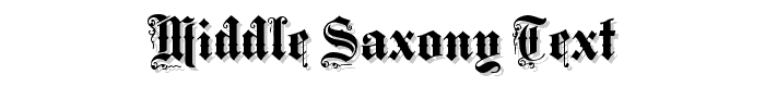 Middle Saxony Text font